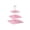 Pink, variant on Pink Plastic Pink European-Style Dessert Stand Square Three-Tier Fruit Tray For Living Room Coffee Table 13.39X9.84X9.84In