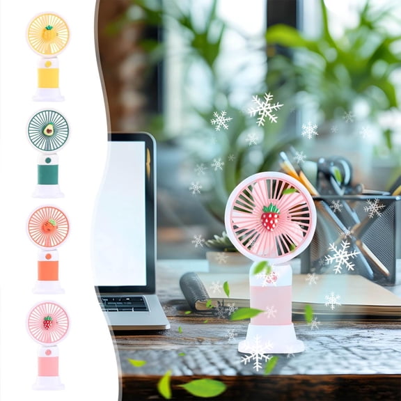 Handheld Fan Portable Mini Desktop Fan USB Rechargeable Small Personal Fan Low Noise with Hanging Hole for Travel Office by PALIFEUR