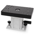 thumbnail image 1 of Cannon Downrigger Mount 1904032 Swivel-Base Pedestal Mount; Black Base; Aluminum Construction; 4 Inch Height; 360 Degree Rotation; Pre-Drilled And Tapped, 1 of 2