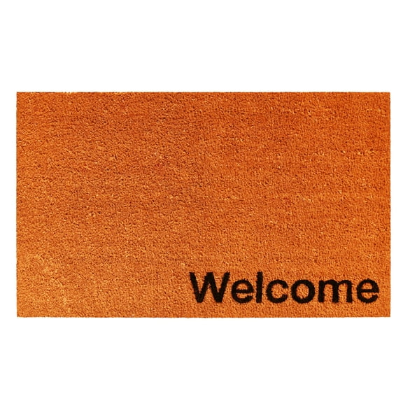Collins Orange Pastel Welcome Doormat, 24" x 36"