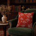 thumbnail image 7 of Byndra Wildflower Embroidery Pillow Covers, 18 x 18 Inch Polyester Chenille Cushion Cases, Floral Sofa Pillow Covers for Farmhouse Living Room, Home Closet and Travel Storage, 7 of 7
