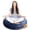 Navy, variant on Cheer Collection 32" Round Floor Pillow with Washable Cover - Taupe