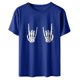 thumbnail image 4 of Tops Para Mujer Blusa Casual Elegante Camisas Para Hombre Retro Mueca Estampado Suelto de Manga Corta Jersey Camiseta de Fondo Odeerbi ODB170287, 4 of 6