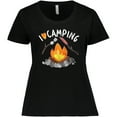 thumbnail image 3 of Inktastic I Love Camping- Campfire, Hot Dog, Marshmallows Women's Plus Size T-Shirt, 3 of 5