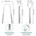 thumbnail image 2 of Rascador de lengua con práctico estuche de viaje para adultos, niños, cuidado bucal saludable, fácil de usar, ayuda a combatir el mal aliento (paquete de 3), 2 of 5