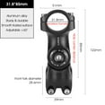 thumbnail image 2 of Adjustable Handlebar Stem Variable 60 Degree Angle Aluminum Alloy Bike Handlebar Riser Road Bike Front Fork Stem Adapter, 2 of 6
