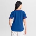 thumbnail image 2 of Women's Fanatics Royal Chicago Cubs Diva Race Ahead Raglan V-Neck T-Shirt, 2 of 5