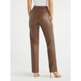 thumbnail image 4 of Sofia Jeans Women's Faux Leather Bootcut Pants, 32.5" Inseam, Sizes XS-2XL, 4 of 7