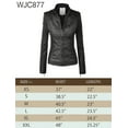 thumbnail image 6 of Made by Johnny Women's Panelled Faux Leather Moto Jacket XL KHAKI, 6 of 6