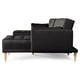 thumbnail image 4 of Sala Modular Doble Chaise Makora Boyd con Memory Foam y Respaldo Ajustable Lino Negro, 4 of 8