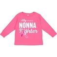 thumbnail image 3 of Inktastic Breast Cancer Awareness My Nonna is a Fighter Boys or Girls Long Sleeve Toddler T-Shirt, 3 of 5