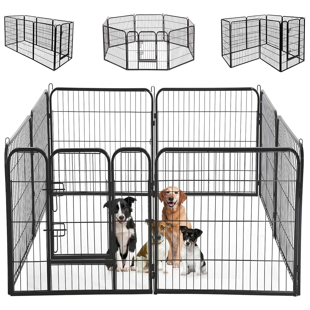 kispatti-dog-playpen-outdoor-8-panels-dog-fence-40-indoor-pet-pen-for