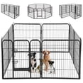 thumbnail image 1 of KISPATTI Dog Playpen Outdoor, 8 Panels Dog Fence 40" Indoor Pet Pen for Large/Medium/Small Dogs Heavy Duty Pet Exercise Pen for Puppy/Rabbit/Small Animals Portable Playpen for RV Camping Garden Yard, 1 of 8