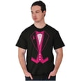 thumbnail image 3 of Breast Cancer Awareness Print Tuxedo Men's Graphic T Shirt Tees Brisco Brands L, 3 of 5