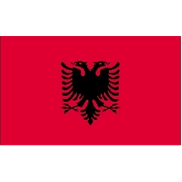Drapeau Nyl-Glo Albania de 5 Pieds X 8 Pieds
