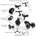 thumbnail image 3 of Kids Trike for Children 1-3 Years Old Kids Tricycle Boys Girls Baby Balance Bike 2 Wheels for Toddlers Tricycle with Removable Pedals, 3 of 9