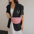 thumbnail image 4 of Bolso Bandolera Vintage Con Letras para Mujer Bolso Cintura Lona para Silla Montar (rosa), 4 of 9