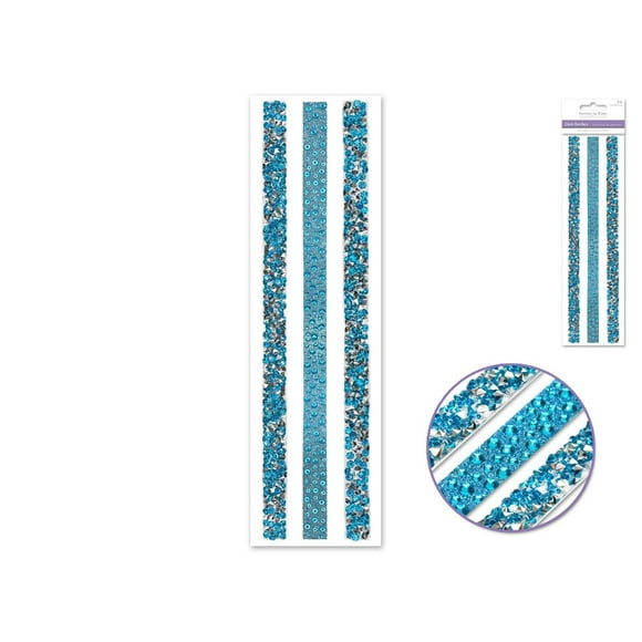 Crushed Turquoise Gem Borders x3