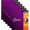 Elixir 11052 Acoustic 80/20 Nano Light 12-53 (6 Pack Bundle)