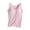 Hot Pink, variant on Women's Wireless Built in Bra Padded Bustier Tank Top, Solid Color Seamless Shaping Camisole, Yoga Undershirt for Daily Lounge or Low Impact Workout Hot Pink XL