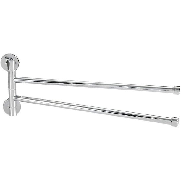 Toallero de acero inoxidable YUANXCMXG giratorio de pared que ahorra espacio 2 brazos 3 brazos
