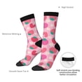 thumbnail image 4 of KLL Haear Strawberry Print Cool Socks Men's Women's Crew Socks Funny Crazy Novelty Stockings, 4 of 6