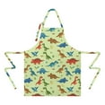 thumbnail image 2 of Rainbow Dinosaurs Tiny Plants Apron-Garden Aprons for Women with Pockets-Cotton Linen Waterproof Kitchen Cooking Gardening Aprons Adjustable for Kitchen,Cooking,BBQ and Salon 33x27 Inch, 2 of 7