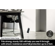 SAMSUNG T5 EVO Portable SSD 2TB Gray, Up-to 460MB/s, USB 3.2 Gen 1, External - MU-PM2T0G/WW