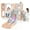 Pink+Gray, variant on Costway 7-in-1 Toddler Slide & Swing Set Indoor Playground for Kids Age 1-3 Years Old Yellow+Green