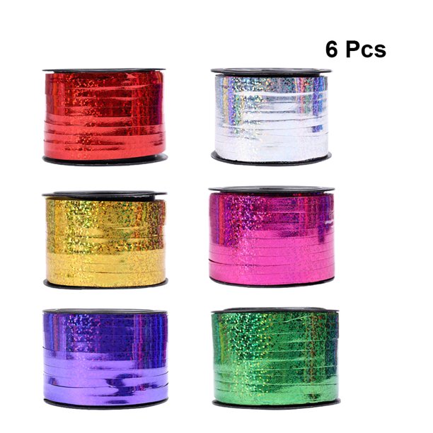 BESTYASH Cintas Para Globos En Color Surtido Con Brillo Holográfico Para De Fiestas