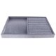 thumbnail image 3 of Caja Organizadora de joyería Portátil Fernando Bandeja de terciopelo de la joyería gris, 3 of 8