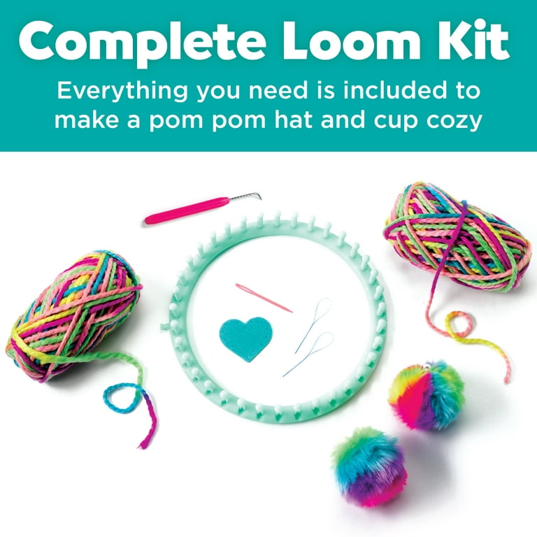 Knitting Loom Kit, Pompom Hat Knitting Loom Kit for Beginners