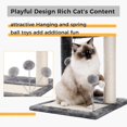 thumbnail image 4 of Cama para rascar gatos PAWZ Road, pequeña torre para gatos, gris, 4 of 6
