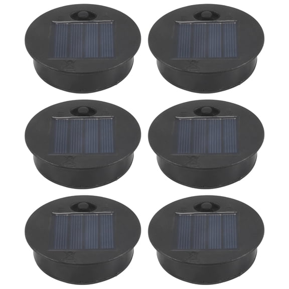 6 Pcs Solar Lights Replacement Top 7 Lumens Solar Lantern Parts LED Solar Panel Lantern Lid Lights for Outdoor Hanging