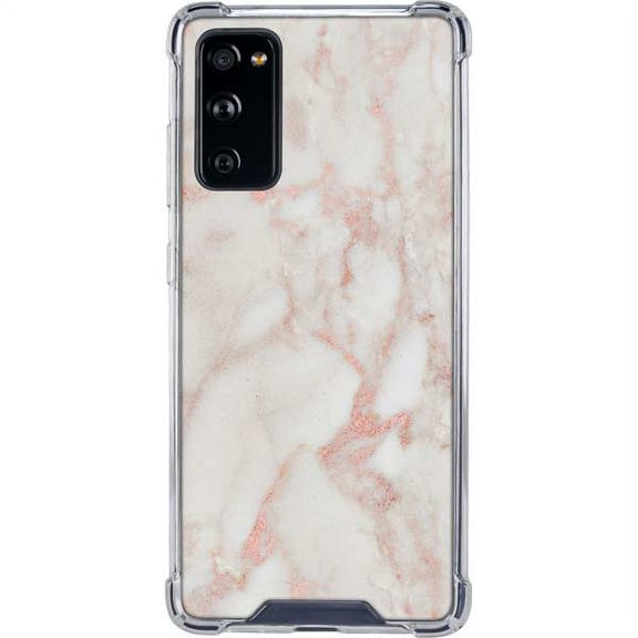 Skinit Marble Rose Gold Marble Galaxy S20 FE Clear Case