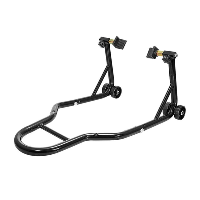 koolsoo Générique Moto Stand Ascenseur Stand Outil de Réparation avec Cadre de Support de Fourche L Noir