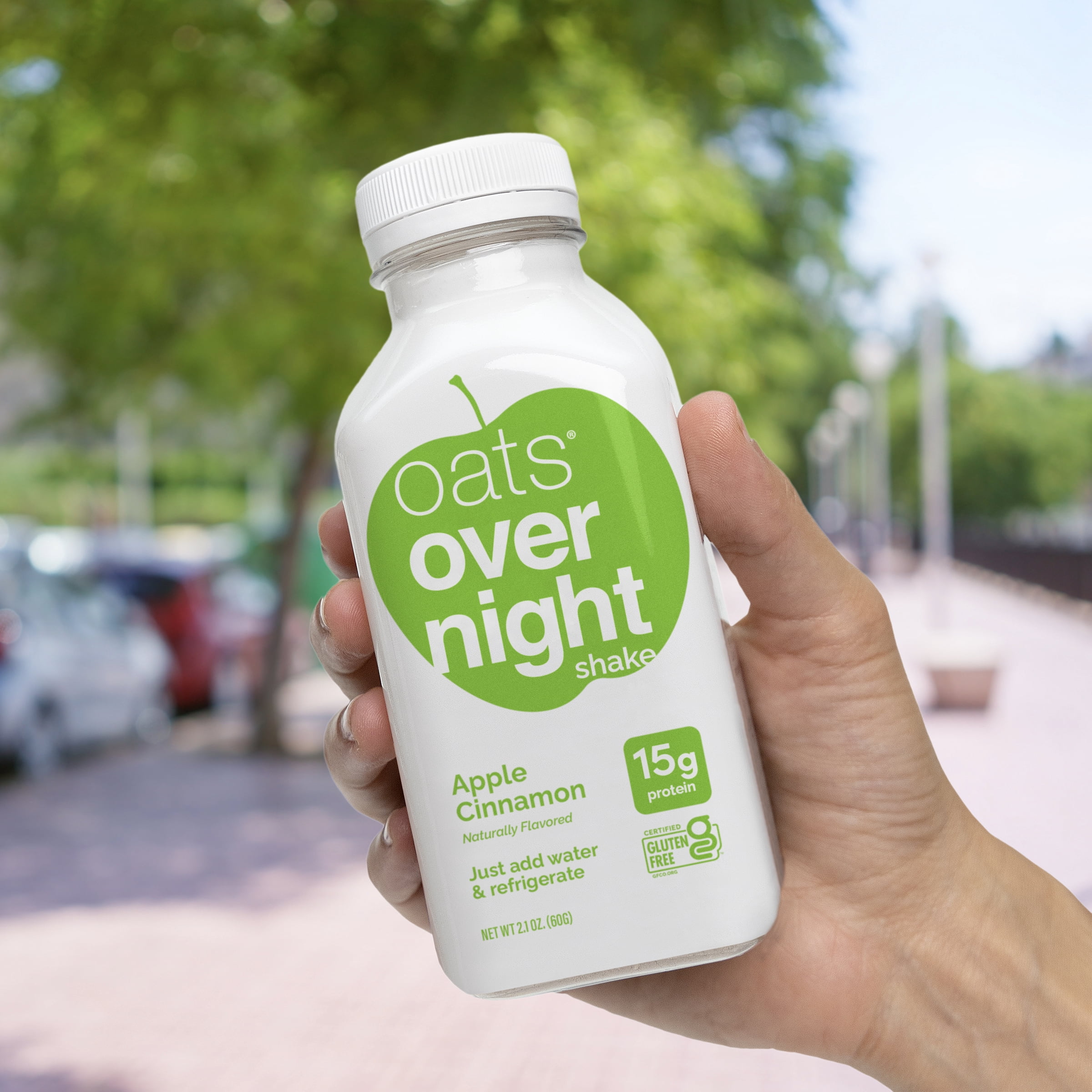 Oats Overnight Apple Cinnamon Protein Overnight Oatmeal Shake, 2.1 oz, 1 Count