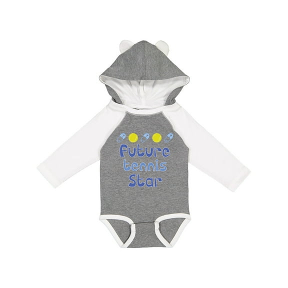 Inktastic Future Tennis Star Baby Boy Boys Long Sleeve Baby Bodysuit