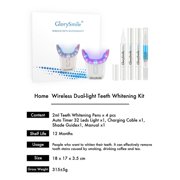 GlorySmile Teeth Whitening Set - 32 LED units, 4 gel packs. Suitable for sensitive teeth.