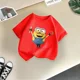 thumbnail image 3 of Camiseta de algodón de verano para niños con diseño de Papá Despicable, cómoda e informal, para bebés, con los Minions divertidos, para niños y niñas, 3 of 5