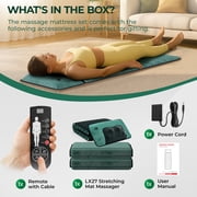 Himouta Full Body Massage Mat with Heat, Detachable Back Massage pad with Vibration Motors for full body massage,Gift