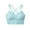 Light blue, variant on Miluxas Women Seamless Sports Bra Wirefree Yoga Bra with Removable Pads On Beige 4(S)