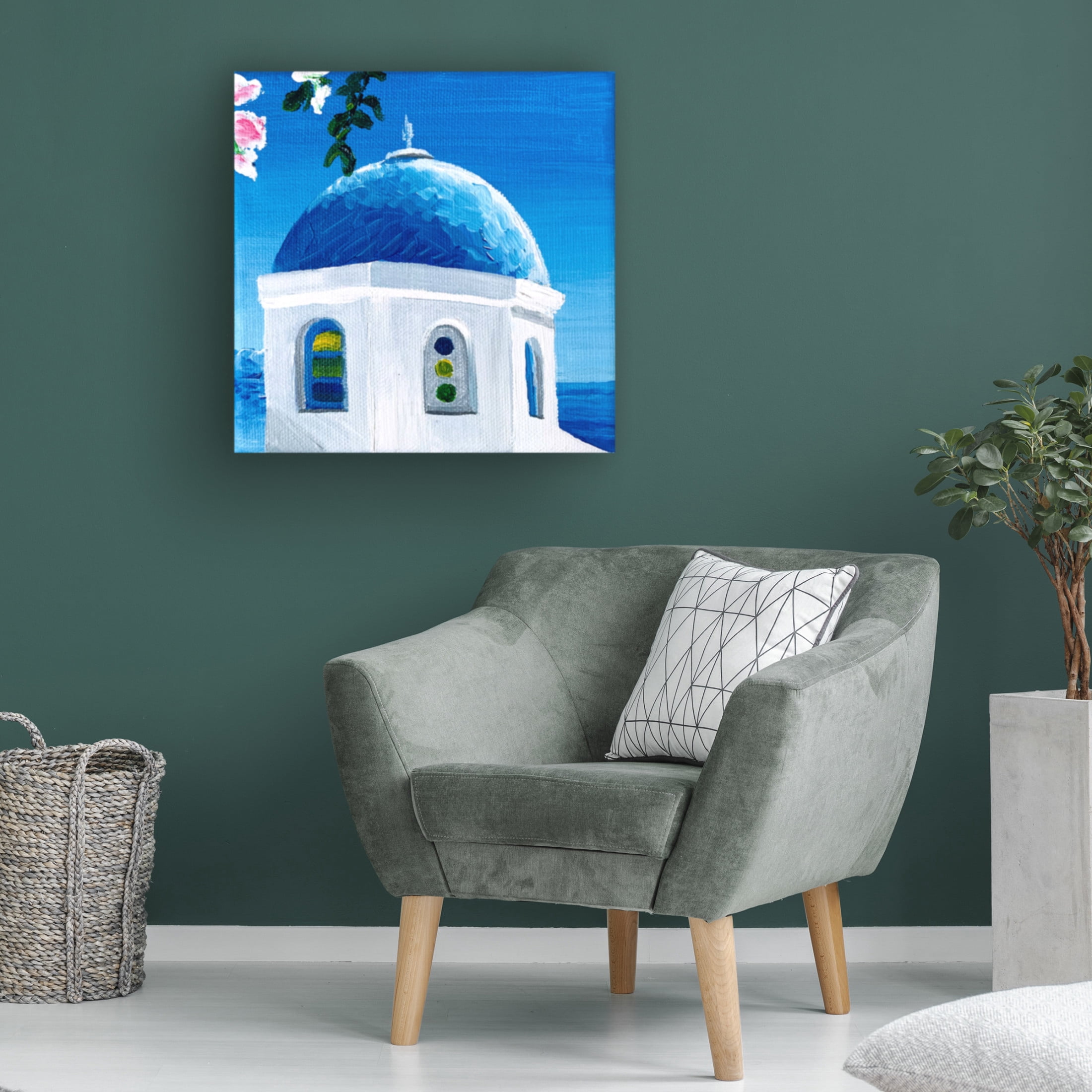 Trademark Fine Art Key and Sea Blue Dome Canvas Wall Art