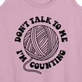 thumbnail image 3 of Instant Message - Don't Talk To Me I'm Counting Crochet - Women's Racerback Tank Top, 3 of 6