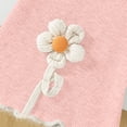 thumbnail image 4 of CPNG Toddler Baby Girls Flare Pants Flower Decoration Elastic Waist Bell Bottom Stretchy Slim Fit Leggings Fashion Streetwear(Pink,2-3 Years), 4 of 8