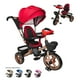 thumbnail image 1 of Triciclo Infantil Tipo Carriola con Bastón Ajustable Luz y Sonido-Rojo, 1 of 8
