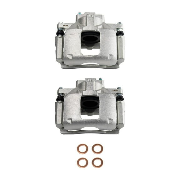 TRQ Front Brake Caliper Set Compatible with 2009-2013 Dodge Journey