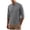 Gray, variant on Men's Linen Mandarin Collar Long Sleeve Shirt 1/4 Button Banded Collar Shirt Beach Tops For Late Summer Early Fall