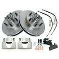 thumbnail image 3 of TRQ Front Brake Pad & Rotor Kit Brake Caliper Brake Hose Brake Pads Brake Rotor Semi-Metallic Fits Select 1996-2002 Chevrolet Express 2500 GMC Savana 2500, 3 of 4
