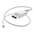 thumbnail image 2 of Unirise 10 ft. White Mini DisplayPort Male to Standard DisplayPort Male 10ft Mini Displayport to Displayport Cable Male to Male, 2 of 3